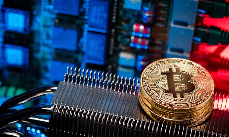 Device and machines for mining cryptocurrency. Bitcoin mining.