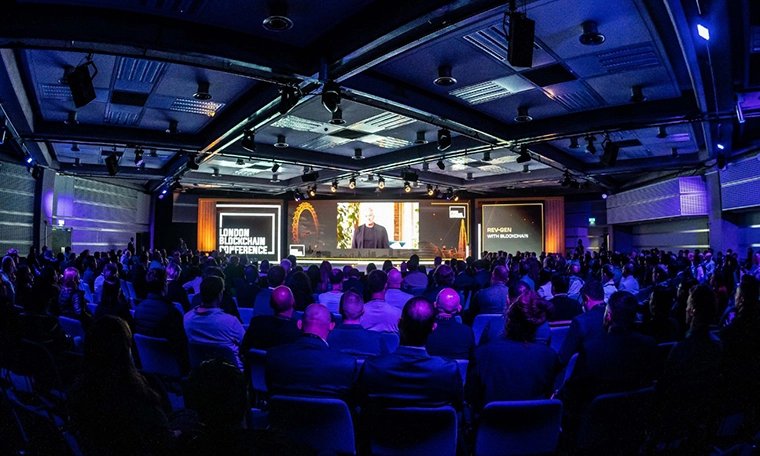London Blockchain Conference Stage.