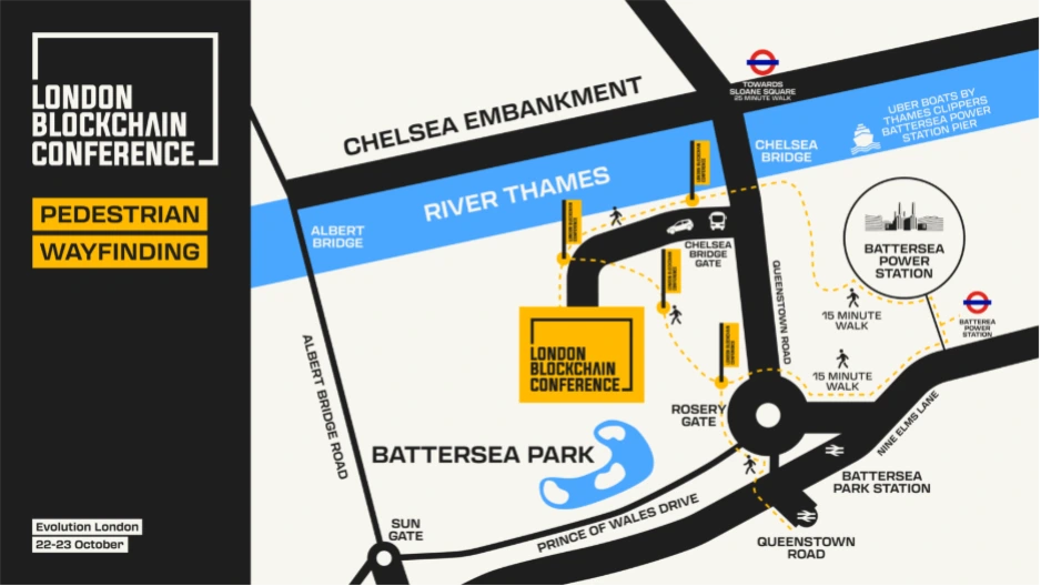 London Blockchain Conference city map