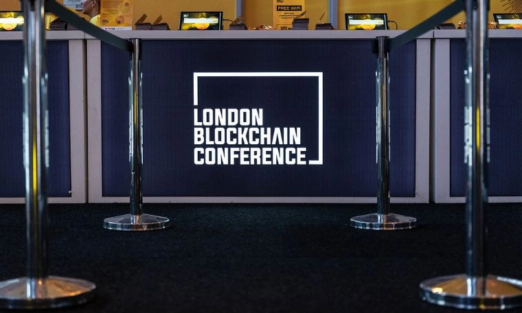 London Blockchain Conference signage