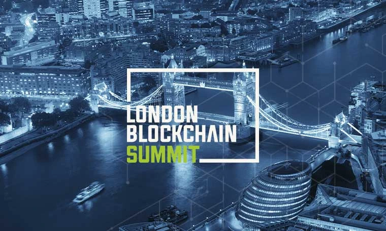 Tokenisation and London Blockchain Summit logo on london skyline